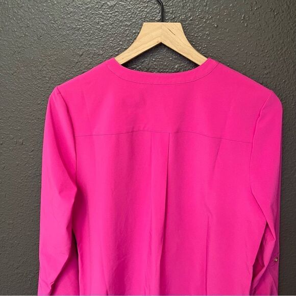 Denim & Co. Roll Tab Sleeve Button Front Soft Utility Tunic - Picture 8 of 13